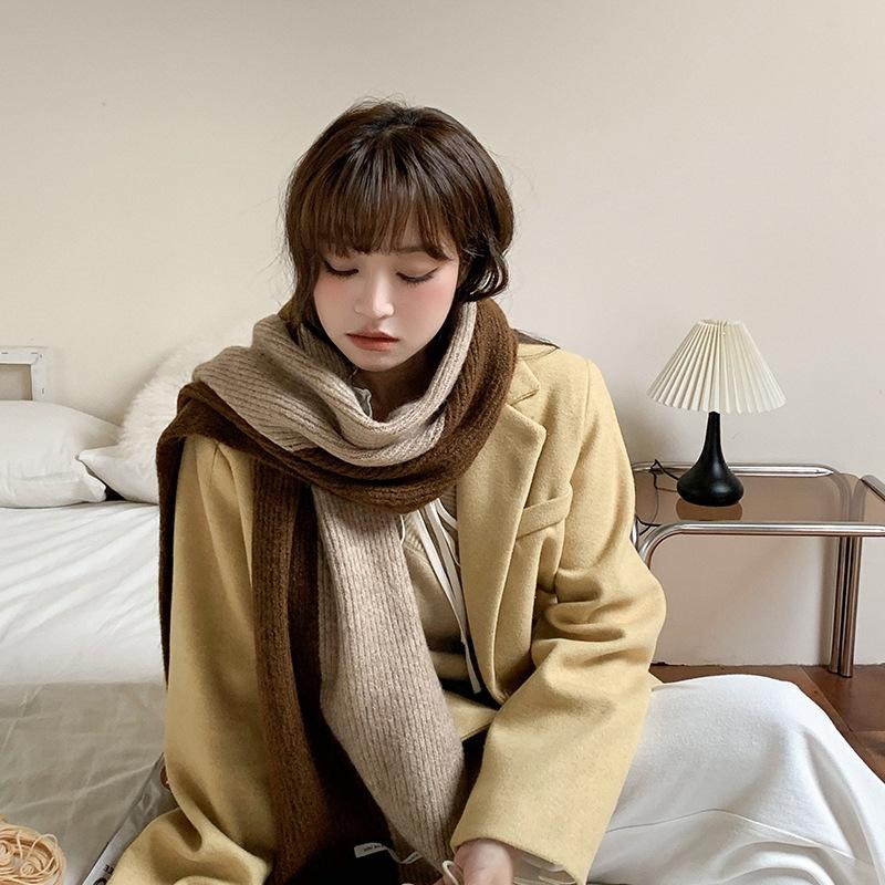 Шарф женский осенне-зимний шерстяной цветной контрастный утолщенный универсальный однотонный парный теплый вязаный шейный шарф для студентов модный ONE SIZE
Шарф женский осенне-зимний шерстяной цветной контрастный утолщенный универсальный однотонный парный теплый вязаный шейный шарф для студентов модный ONE SIZE
