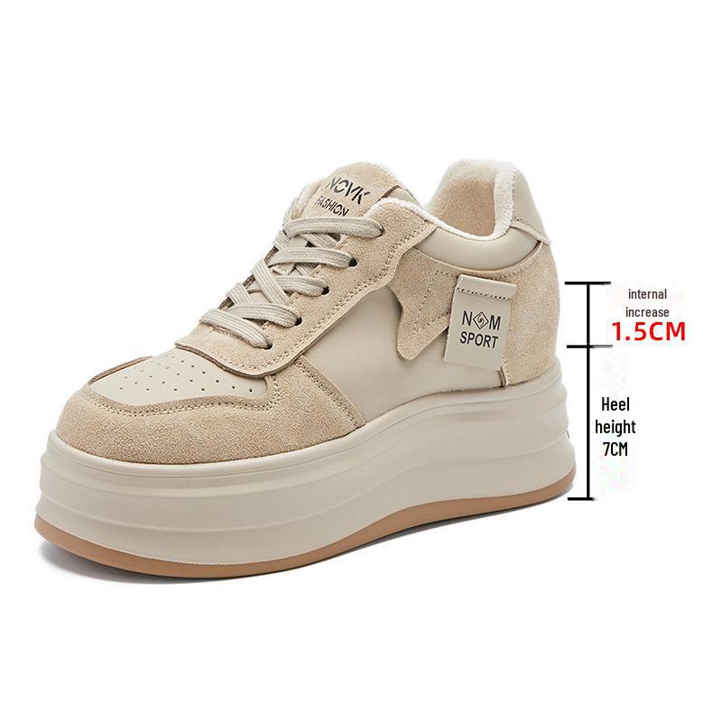 Женские бархатные и кожаные туфли для пап на толстой подошве, увеличивающие рост — универсальная повседневная белая обувь для осени и зимы 2024 года 39
Женские бархатные и кожаные туфли для пап на толстой подошве, увеличивающие рост — универсальная повседневная белая обувь для осени и зимы 2024 года 39