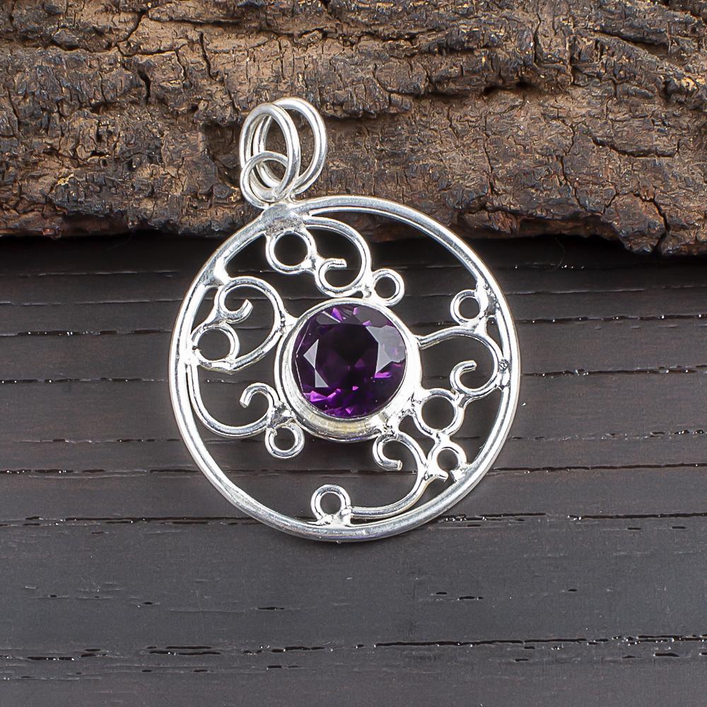 African Amethyst Pendant, 925 Solid Sterling Silver Gemstone Jewelry, Handmade Pendant, For Thanksgiving 1.45 inches
African Amethyst Pendant, 925 Solid Sterling Silver Gemstone Jewelry, Handmade Pendant, For Thanksgiving 1.45 inches