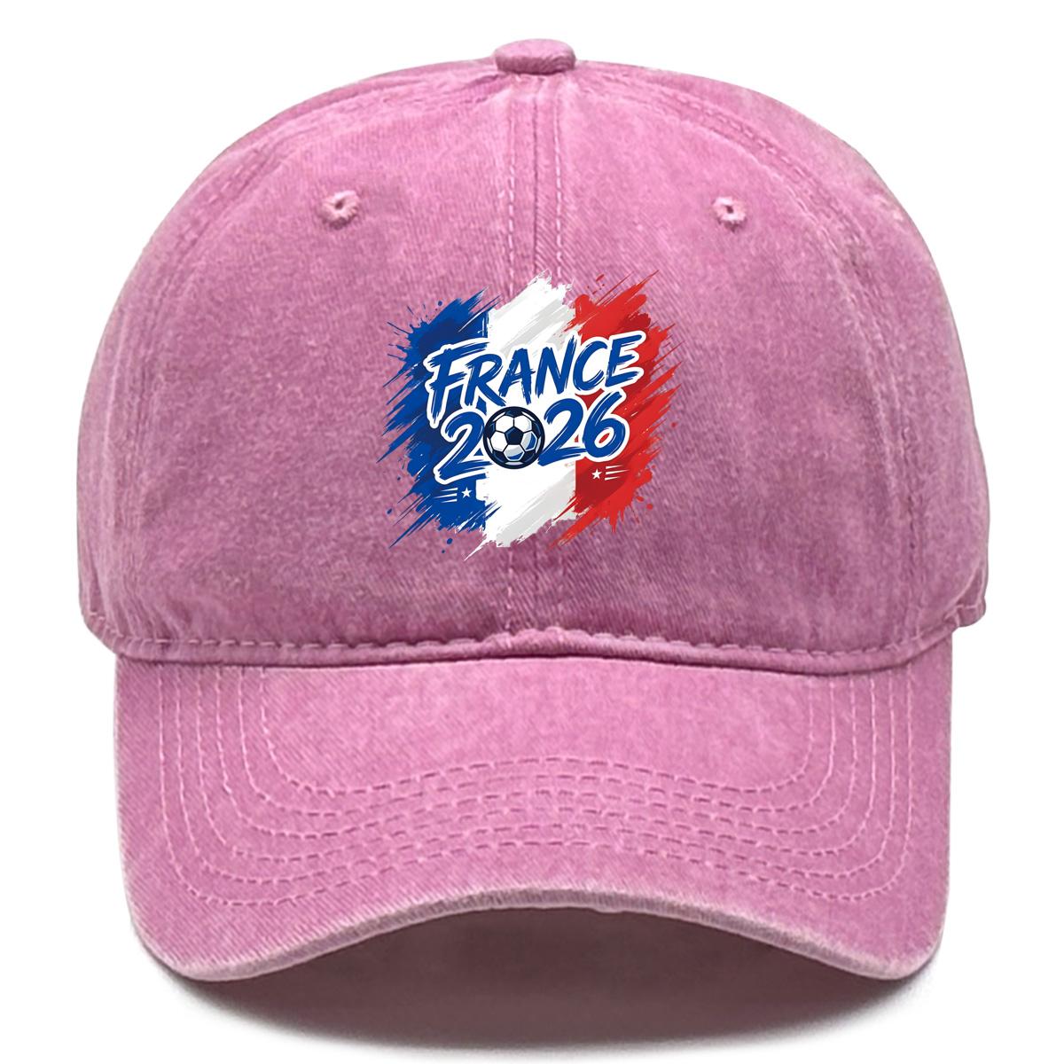 Baseball Cap With 2026 Football Soccer FRANCE Flag Printed , Adjustable Sun Hat Leisure Casual Distressed Retro Sports Hat as the picture розовый
Baseball Cap With 2026 Football Soccer FRANCE Flag Printed , Adjustable Sun Hat Leisure Casual Distressed Retro Sports Hat as the picture розовый