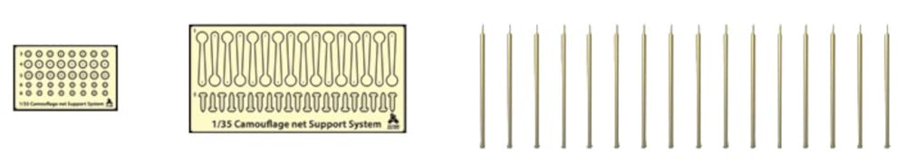 Набор шестов для маскировочной сети серии Tetra Model MA Пластиковые детали для модели MA3526 1/35
Набор шестов для маскировочной сети серии Tetra Model MA Пластиковые детали для модели MA3526 1/35