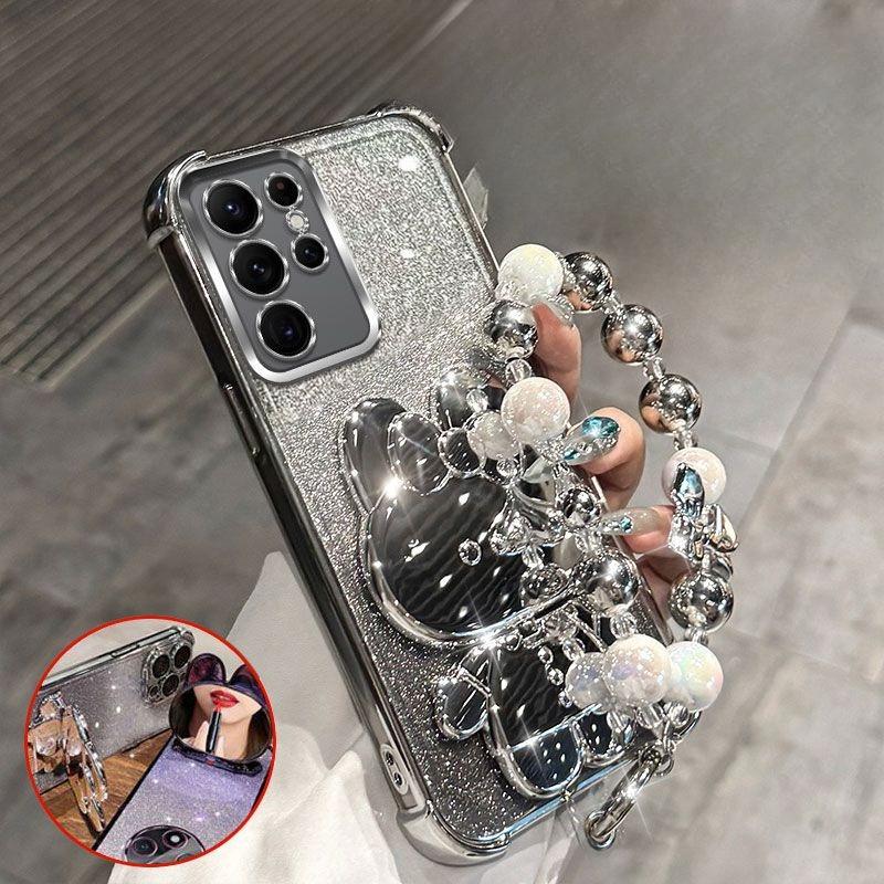 Кейс для телефону з кронштейном-дзеркалом у вигляді кролика для Samsung S25 S24 S23 S22 EDGE Ultra Plus Fe з браслетом, кейс з амортизацією повітряних подушок у чотирьох кутах Case & Holder&Galaxy S24 FE
Кейс для телефону з кронштейном-дзеркалом у вигляді кролика для Samsung S25 S24 S23 S22 EDGE Ultra Plus Fe з браслетом, кейс з амортизацією повітряних подушок у чотирьох кутах Case & Holder&Galaxy S24 FE