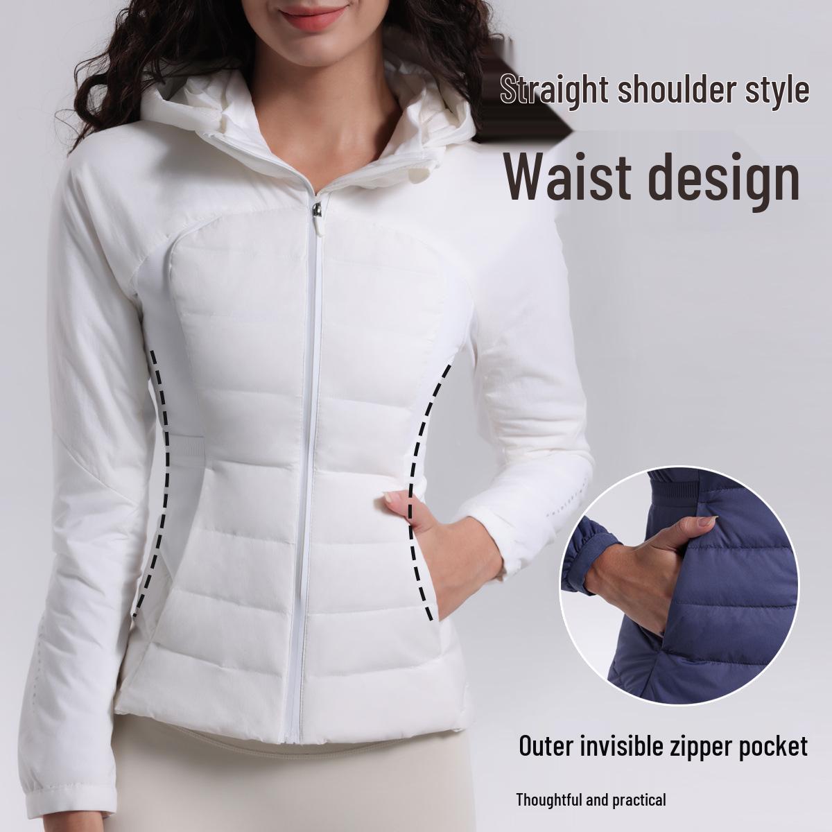 Lulu Style Slim Fit Yoga Hooded Warm Down Jacket for Autumn/Winter - Lightweight, Windproof, White Duck Down Outerwear XXL (70-77 kg)
Lulu Style Slim Fit Yoga Hooded Warm Down Jacket for Autumn/Winter - Lightweight, Windproof, White Duck Down Outerwear XXL (70-77 kg)