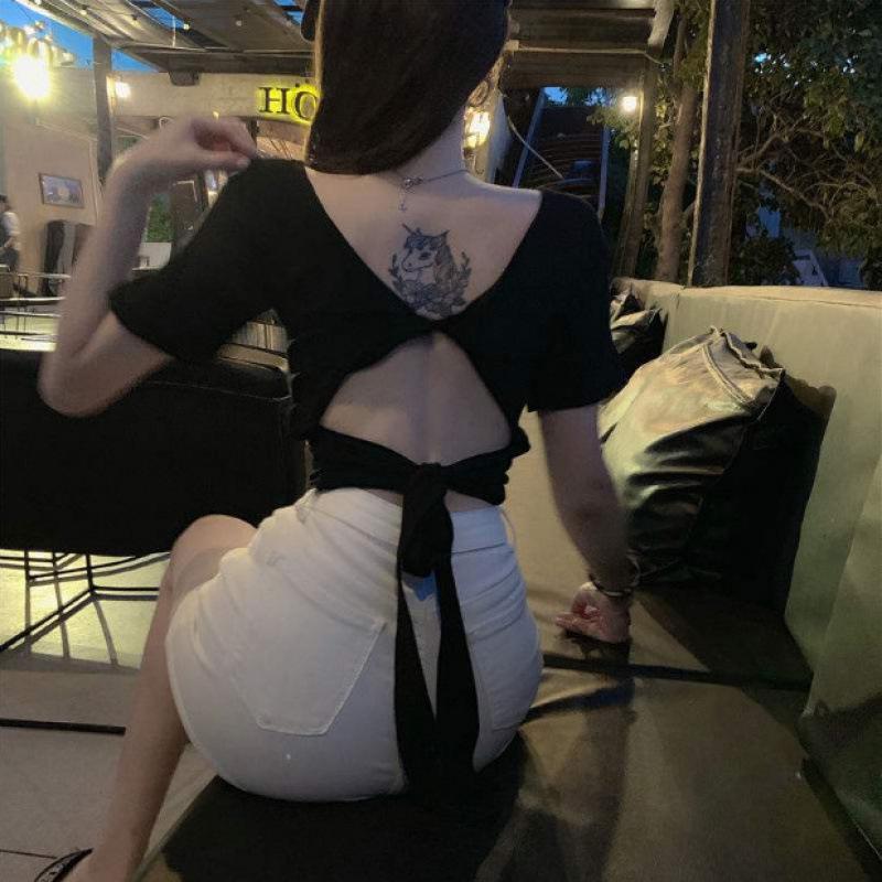 Hong Kong Style Backless Slim-Fit Women s Summer T-Shirt L чорний
Hong Kong Style Backless Slim-Fit Women s Summer T-Shirt L чорний