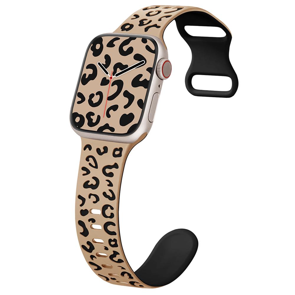 For Apple Watch 10 46mm/Ultra 2/Ultra 49mm/9 8 7 45mm/SE (2023) SE (2022) SE 6 5 4 44mm/3 2 1 42mm Leopard Silicone Strap Green+Black
For Apple Watch 10 46mm/Ultra 2/Ultra 49mm/9 8 7 45mm/SE (2023) SE (2022) SE 6 5 4 44mm/3 2 1 42mm Leopard Silicone Strap Green+Black