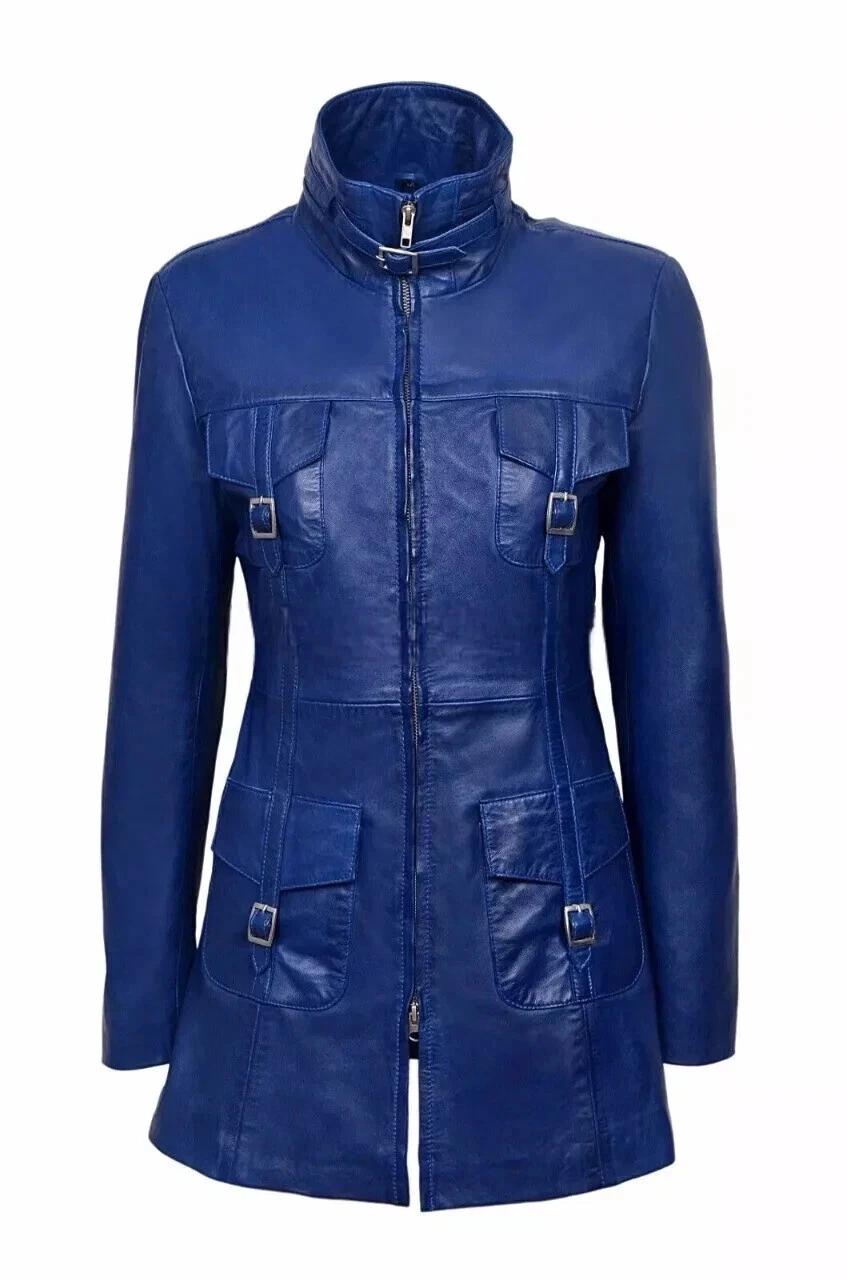 New Women Trench Coat Blue Handmade Leather Lambskin Genuine Stylish Casual Fit S синий
New Women Trench Coat Blue Handmade Leather Lambskin Genuine Stylish Casual Fit S синий
