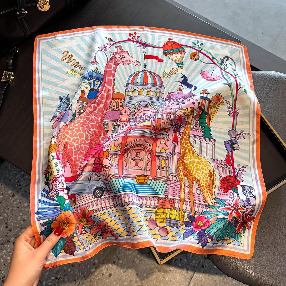 Luxury 100% Real Silk Scarf Women Floral Print Bandana Shawl Lady Neckerchief Handkerchief Female Neck Bag Decorative Wrap 53cm 53X53CM
Luxury 100% Real Silk Scarf Women Floral Print Bandana Shawl Lady Neckerchief Handkerchief Female Neck Bag Decorative Wrap 53cm 53X53CM