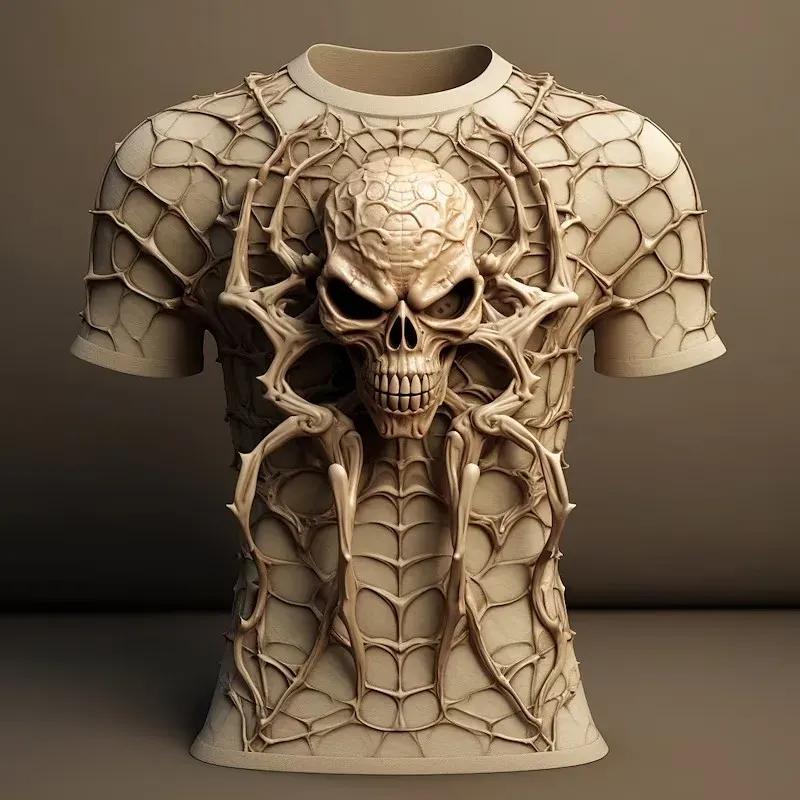Мужские футболки с черепом и 3d принтом паука. Уличный дизайнер. Мужская одежда. Повседневная повседневная футболка с короткими рукавами. Свободная толстовка большого размера.
Мужские футболки с черепом и 3d принтом паука. Уличный дизайнер. Мужская одежда. Повседневная повседневная футболка с короткими рукавами. Свободная толстовка большого размера.