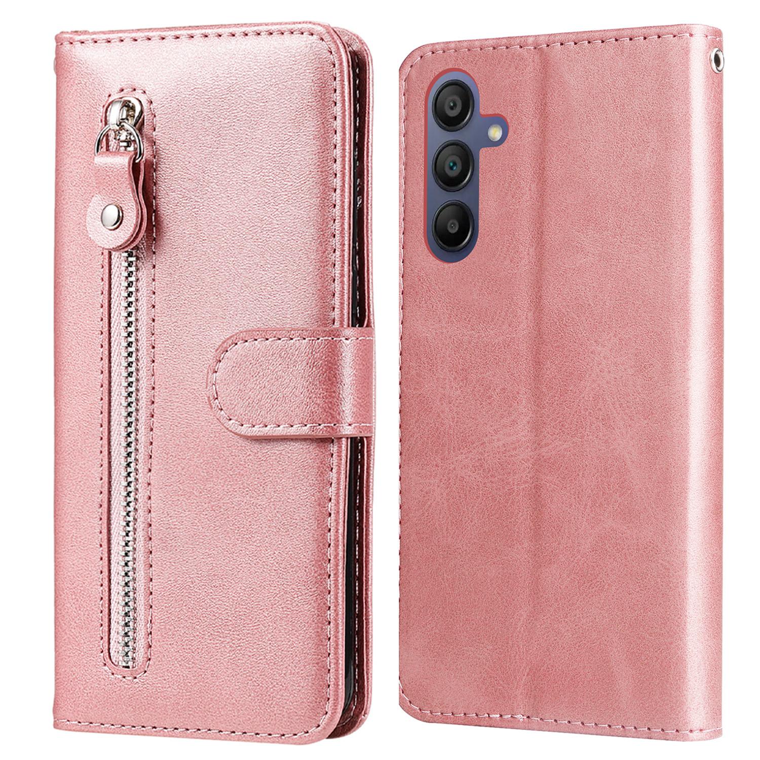 For Samsung Galaxy A17 5G/A26 5G/A16 5G/A16 4G Case Zipper Wallet Calf Texture PU Leather Phone Cover Pink
For Samsung Galaxy A17 5G/A26 5G/A16 5G/A16 4G Case Zipper Wallet Calf Texture PU Leather Phone Cover Pink