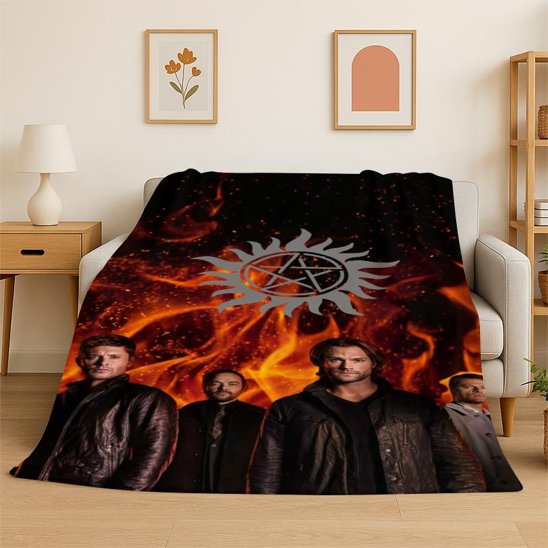 SPN Supernatural Dean Sam TV Flannel Blanket Soft Warm Throw Blanket for Bedroom Living Room Bed Travel Camping Picnic Kid 75x90cm
SPN Supernatural Dean Sam TV Flannel Blanket Soft Warm Throw Blanket for Bedroom Living Room Bed Travel Camping Picnic Kid 75x90cm