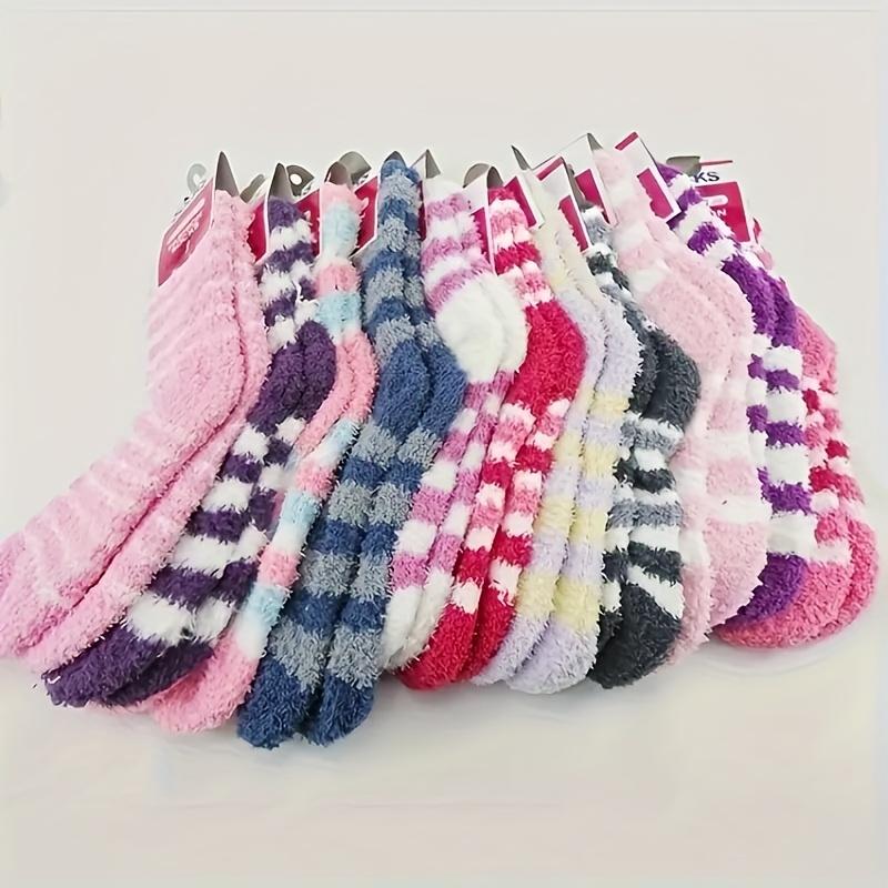 5 пар, Женские теплые зимние носки из кораллового флиса -- Толстые полосатые в рубчик с карманом, Мягкий флис, Защита от холода, Удобная ткань One Size
5 пар, Женские теплые зимние носки из кораллового флиса -- Толстые полосатые в рубчик с карманом, Мягкий флис, Защита от холода, Удобная ткань One Size