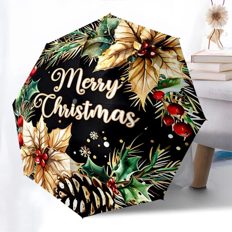 1pc Merry Christmas! Automatic Opening/Closing Umbrella with Portable Tri-Fold Design, 8-Bone Iron Frame, Outdoor Umbrella, Perfect Gift for Fans, Tra
1pc Merry Christmas! Automatic Opening/Closing Umbrella with Portable Tri-Fold Design, 8-Bone Iron Frame, Outdoor Umbrella, Perfect Gift for Fans, Tra