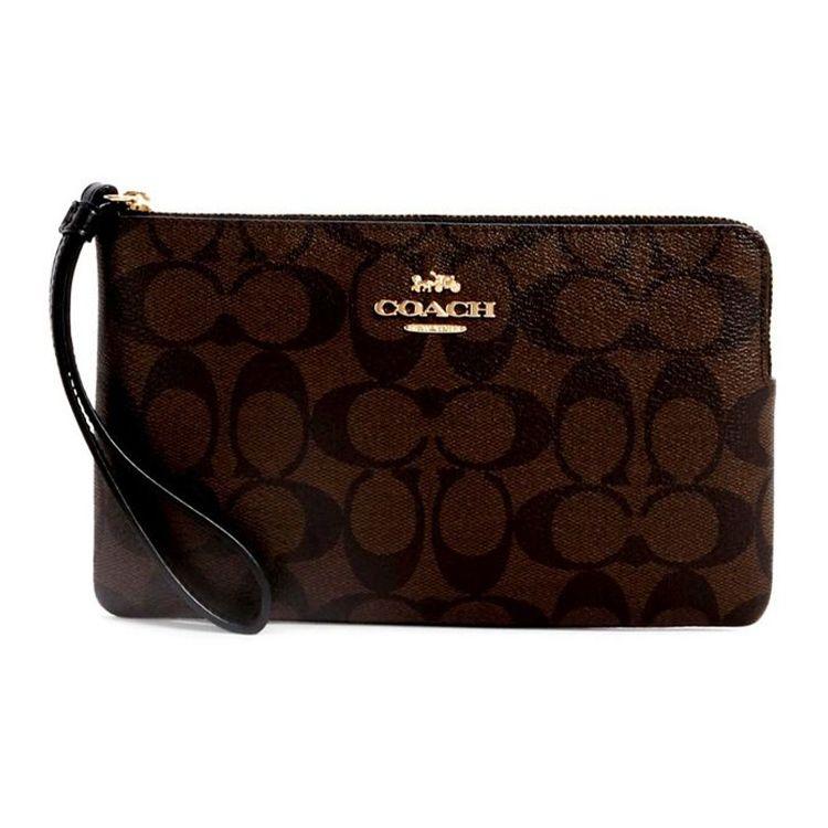 Coach Corner Zip Monogram Canvas And Leather Mahjong Clutch Bag Large Women clutch Black Brown 6648-IMAA8 Gift Box Sets (Basic Set+Black Box)
Coach Corner Zip Monogram Canvas And Leather Mahjong Clutch Bag Large Women clutch Black Brown 6648-IMAA8 Gift Box Sets (Basic Set+Black Box)