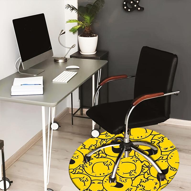 1pc Happy Yellow Faces Pattern Round carpet, Made of Polyester,Perfect for Decorating Office Chairs, Living Rooms,fplt152 80cm by 80cm
1pc Happy Yellow Faces Pattern Round carpet, Made of Polyester,Perfect for Decorating Office Chairs, Living Rooms,fplt152 80cm by 80cm