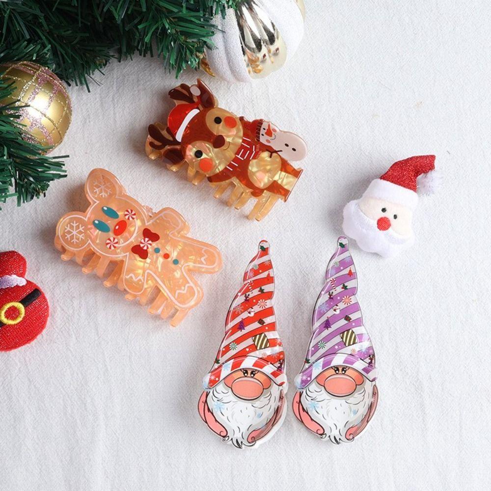 Snowman Santa Claus Hair Clip Elk Acetate Shark Clip Creative Xmas Grab Clip Girl
Snowman Santa Claus Hair Clip Elk Acetate Shark Clip Creative Xmas Grab Clip Girl