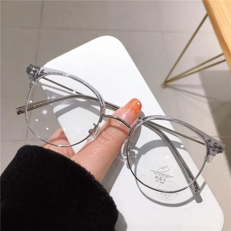 Luxury Brand Round Myopia Glasses Blue Light Blocking Eyeglasses Women Men Prescription Near Sight Glasses Diopter 0 To -4.0 0 серый
Luxury Brand Round Myopia Glasses Blue Light Blocking Eyeglasses Women Men Prescription Near Sight Glasses Diopter 0 To -4.0 0 серый