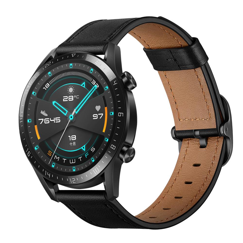 22mm Cowhide Leather Watch Band (DS Style) for Huawei Watch GT 2/1/Honor Magic GT 2e 46mm Black
22mm Cowhide Leather Watch Band (DS Style) for Huawei Watch GT 2/1/Honor Magic GT 2e 46mm Black