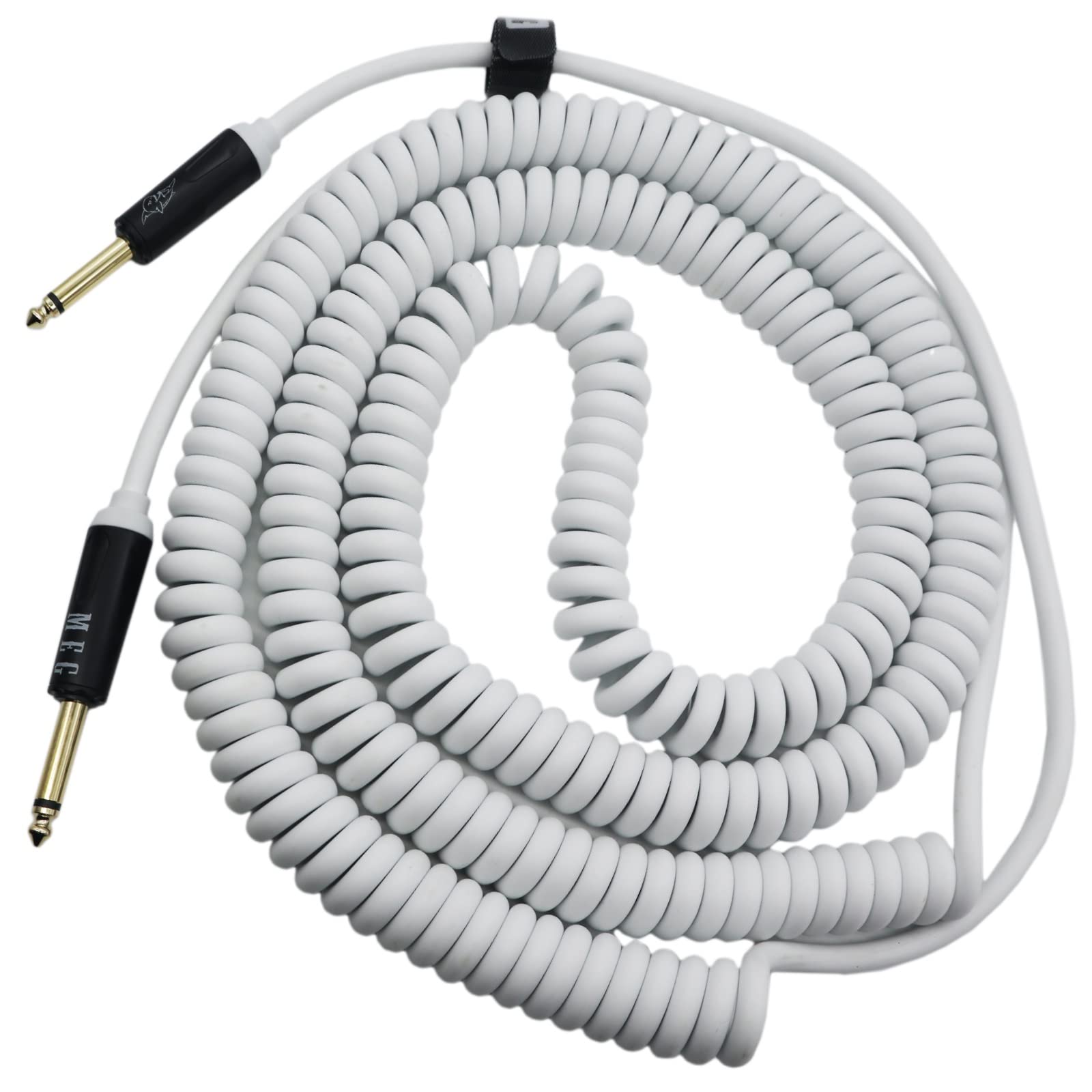 Гитарный спиральный кабель Aestivate Bass Shield Curved Cord 6.35mm Stereo Plug Инструментальный кабель 20ft6m (белый)
Гитарный спиральный кабель Aestivate Bass Shield Curved Cord 6.35mm Stereo Plug Инструментальный кабель 20ft6m (белый)