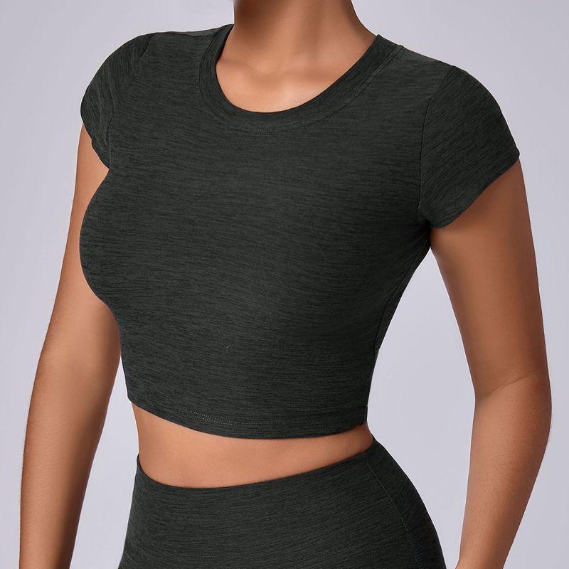 Short Sleeve Shorts Skinny Hip Raise Yoga Suit Stretch High Waist Workout Clothes Women Running Fitness Exercise Two-piece Set New Charcoal Gray(Tops) M
Short Sleeve Shorts Skinny Hip Raise Yoga Suit Stretch High Waist Workout Clothes Women Running Fitness Exercise Two-piece Set New Charcoal Gray(Tops) M