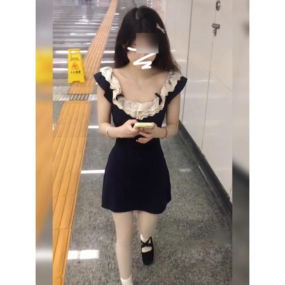 Women s Summer Slimming French Lace Cap-Sleeve Bodycon Mini Dress S (wearable under 90 jin)
Women s Summer Slimming French Lace Cap-Sleeve Bodycon Mini Dress S (wearable under 90 jin)