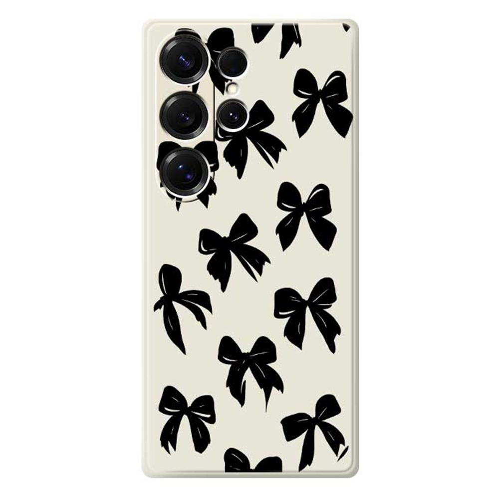 For Samsung Galaxy S25 Ultra Case Black Bow Pattern Printing Straight Edge TPU Phone Back Cover Beige
For Samsung Galaxy S25 Ultra Case Black Bow Pattern Printing Straight Edge TPU Phone Back Cover Beige