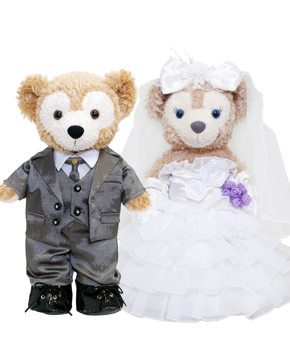 Duffy ShellieMay Costume Wedding Dress & Tuxedo (Grey) Set Plush Toy Sold Separately Perfect as a Welcome Bear at a Wedding [Original Handmade
Duffy ShellieMay Costume Wedding Dress & Tuxedo (Grey) Set Plush Toy Sold Separately Perfect as a Welcome Bear at a Wedding [Original Handmade