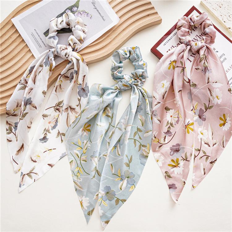 New Fashion Satin Flower Elastic Long Ribbon Hair Bands Ponytail Scarf Hair Tie Women Scrunchies Hair Accessories
New Fashion Satin Flower Elastic Long Ribbon Hair Bands Ponytail Scarf Hair Tie Women Scrunchies Hair Accessories