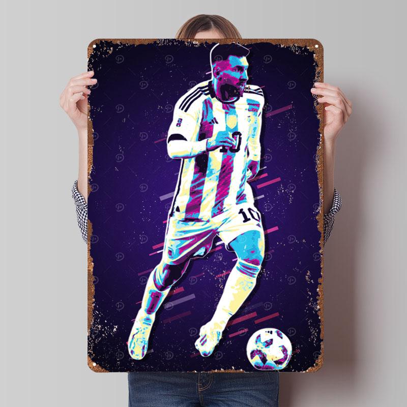 Месси Постер в Ретро Стиле Футболист Металлическая Табличка Винтажная Металлическая Пластина На Заказ Футбольные Жестяные Таблички для Настенного Декора Декор 20x30cm(7.8x11.8inch)
Месси Постер в Ретро Стиле Футболист Металлическая Табличка Винтажная Металлическая Пластина На Заказ Футбольные Жестяные Таблички для Настенного Декора Декор 20x30cm(7.8x11.8inch)