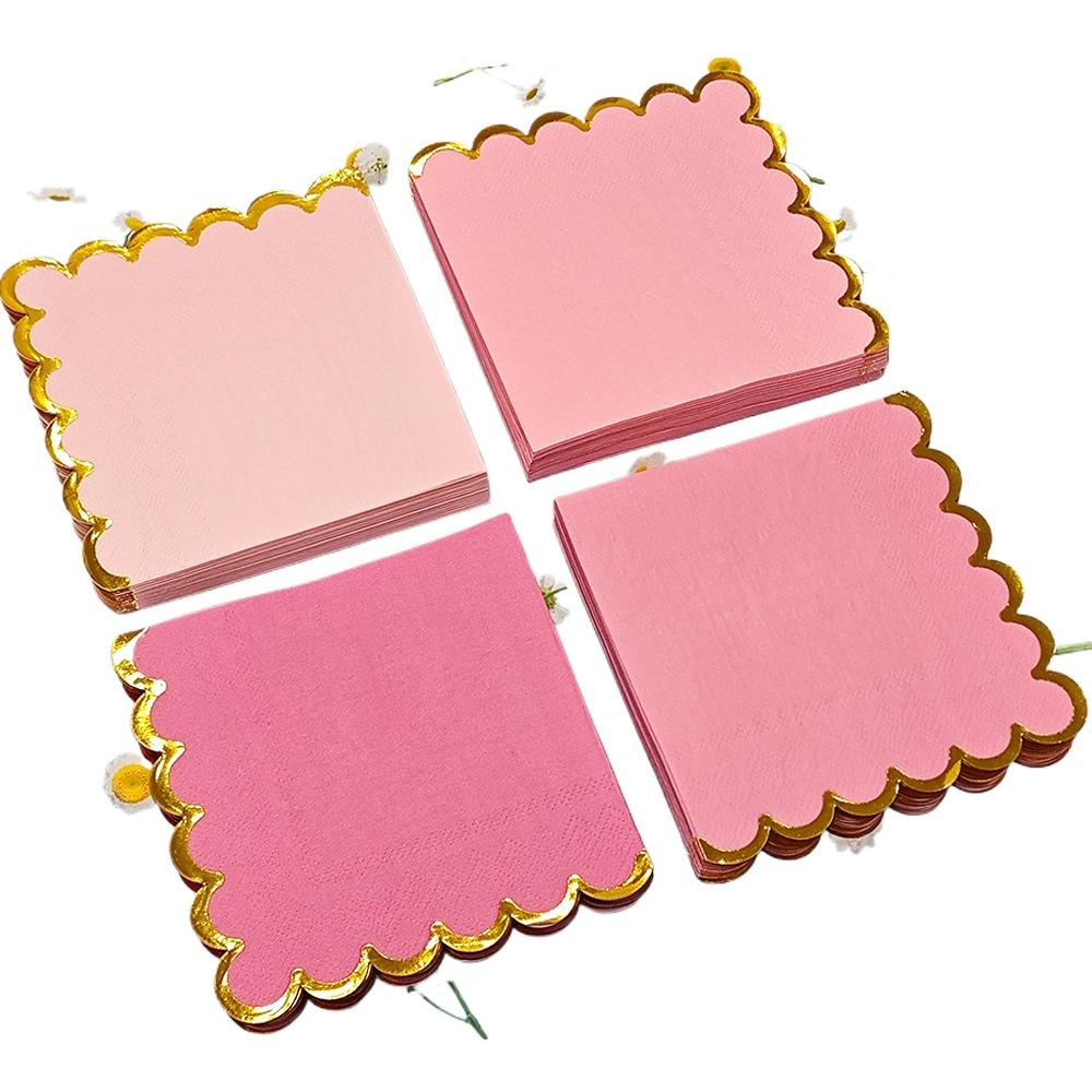 50P Party Disposable Napkins Solid Color Lace Hot Stamping Square Handkerchiefs Wedding Holiday Party Birthday Decorationnapkins
50P Party Disposable Napkins Solid Color Lace Hot Stamping Square Handkerchiefs Wedding Holiday Party Birthday Decorationnapkins