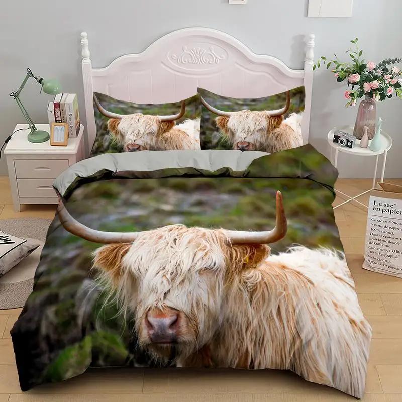 Highlplus Cow Soft Duvet Cover, Bul Catle Beding Set Western Cowboy Warm Comforter Cover Ful Quen for Young Boys Ten Farmhouse Comfortable Quilt Cover 120*200cm Single
Highlplus Cow Soft Duvet Cover, Bul Catle Beding Set Western Cowboy Warm Comforter Cover Ful Quen for Young Boys Ten Farmhouse Comfortable Quilt Cover 120*200cm Single