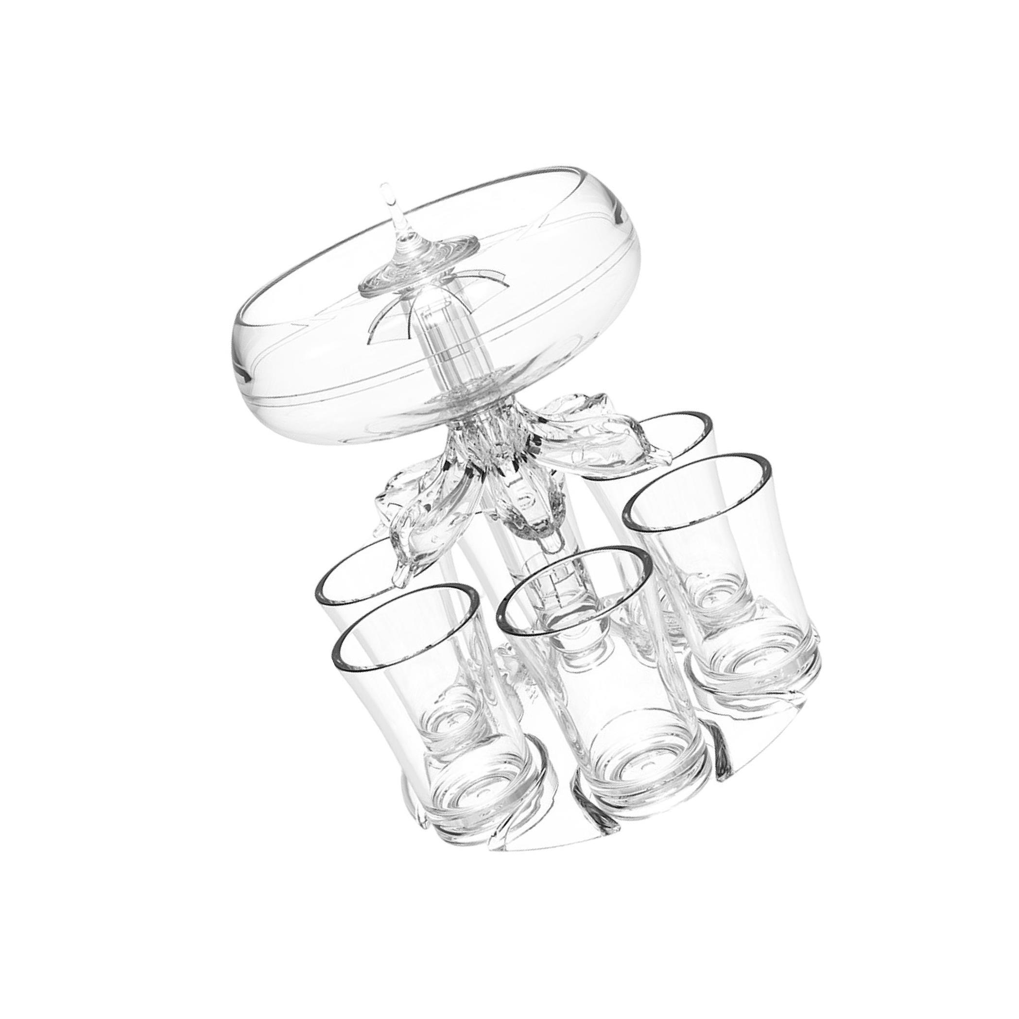 Прозрачный 6-рюмочный диспенсер для вина Винная стойка для вечеринок Подарки Бар Дом