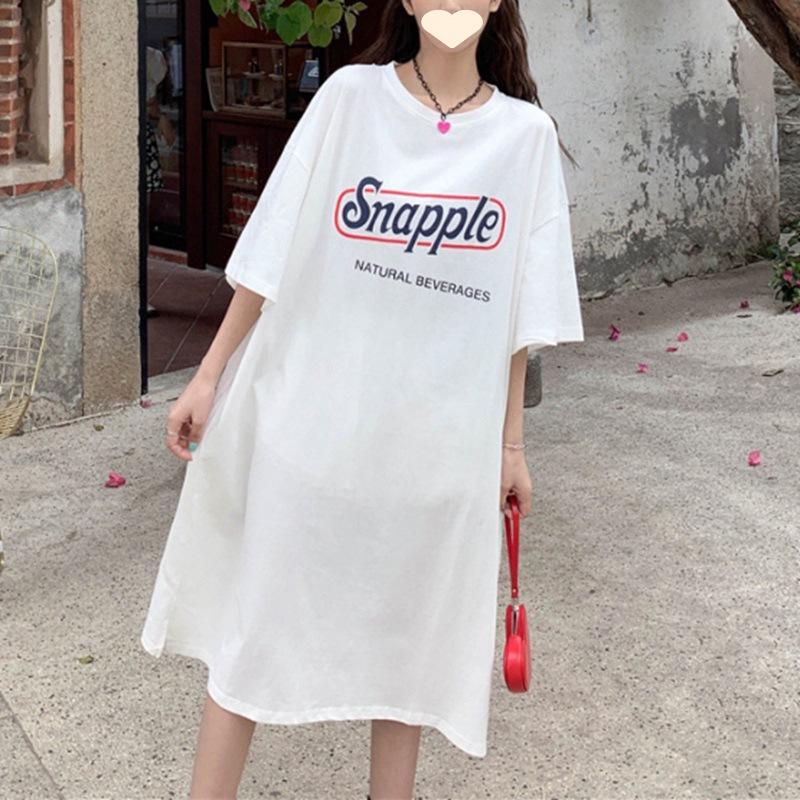 Korean Plus Size Women s Short-Sleeve Summer Long T-shirt Dress - Casual Over-the-Knee Belly-Covering Mid-Length Top Medium
Korean Plus Size Women s Short-Sleeve Summer Long T-shirt Dress - Casual Over-the-Knee Belly-Covering Mid-Length Top Medium