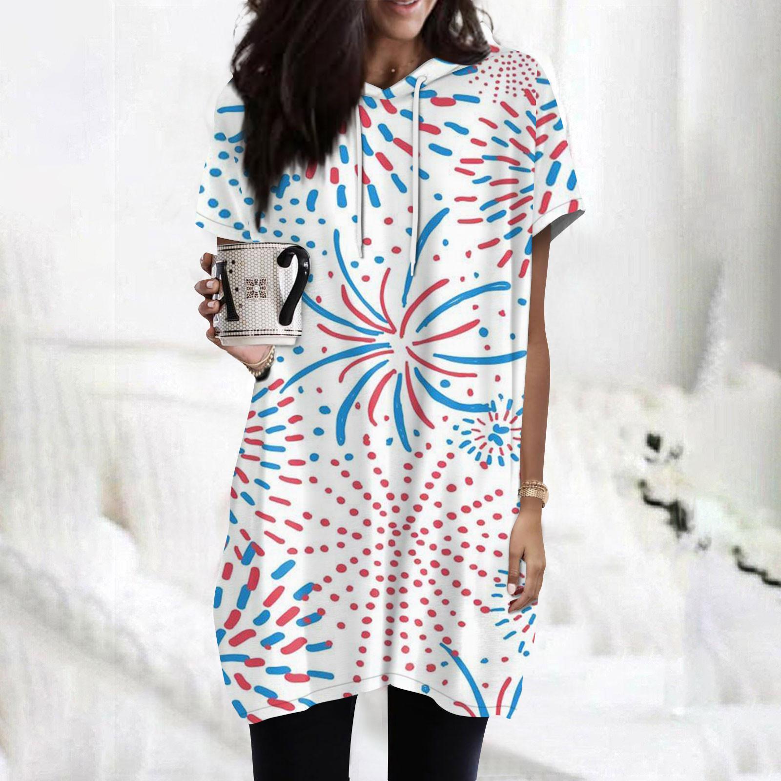 Женские толстовки, повседневные рубашки с короткими рукавами, модные туники с принтом ко Дню независимости, топы с карманами XL белый
Женские толстовки, повседневные рубашки с короткими рукавами, модные туники с принтом ко Дню независимости, топы с карманами XL белый