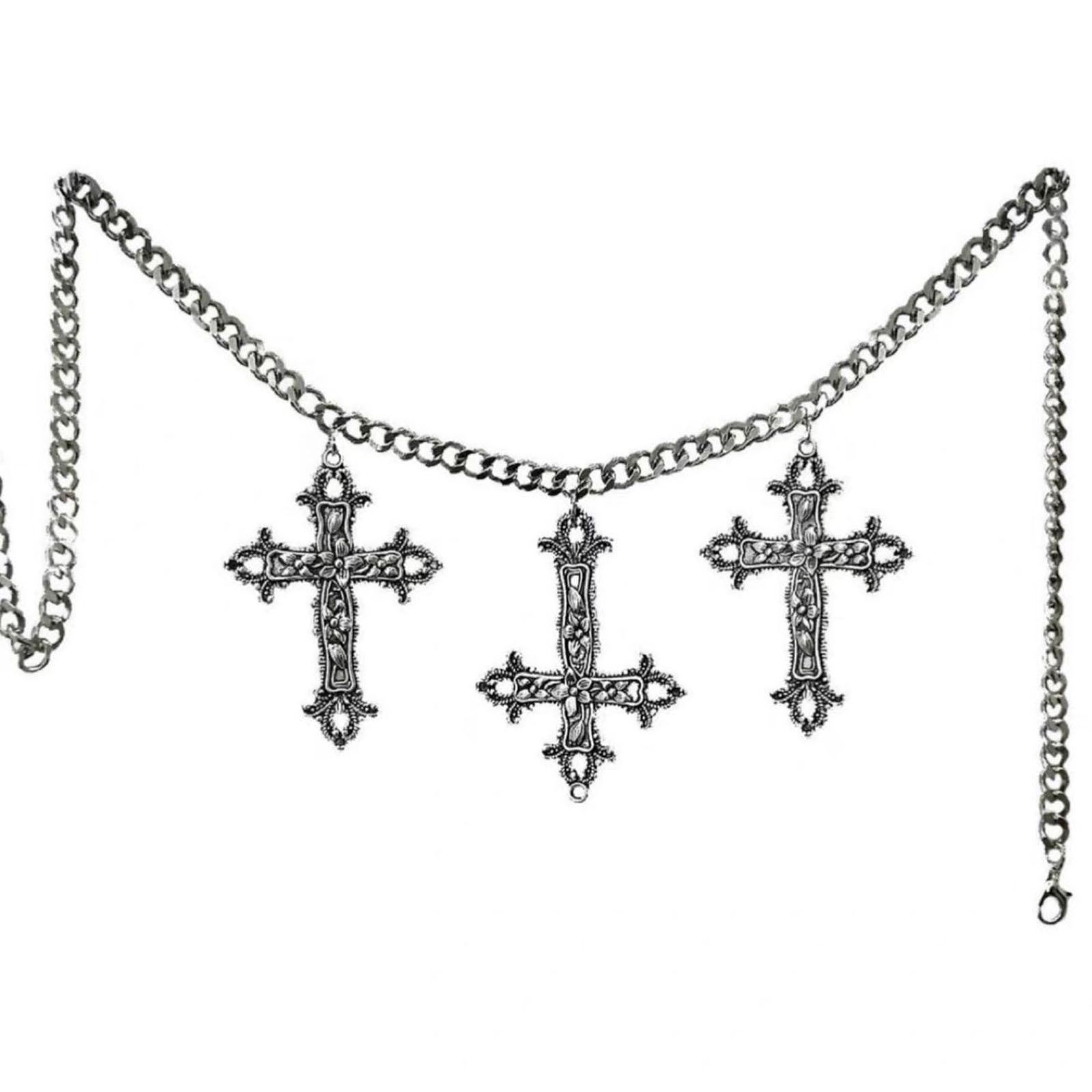 Cross Waist Chain Sexy Body Chain Punk Daily Party Belly Chains Fashion Body Jewelry Belt Chain for Women and Girls 1
Cross Waist Chain Sexy Body Chain Punk Daily Party Belly Chains Fashion Body Jewelry Belt Chain for Women and Girls 1