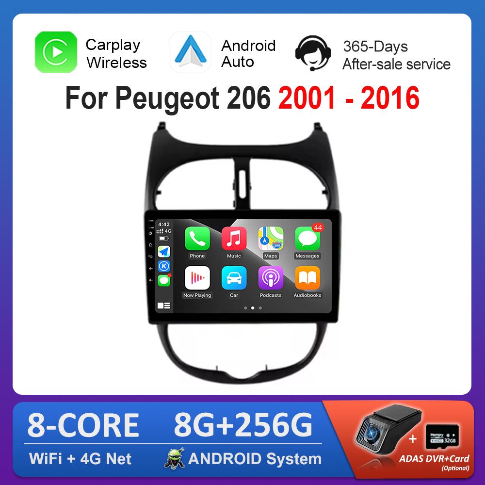 9 inch Navigation GPS 4G Carplay for Peugeot 206 2001 - 2016 Android OS Car Video Multimedia Player BT QLED Touch Screen WiFi
9 inch Navigation GPS 4G Carplay for Peugeot 206 2001 - 2016 Android OS Car Video Multimedia Player BT QLED Touch Screen WiFi