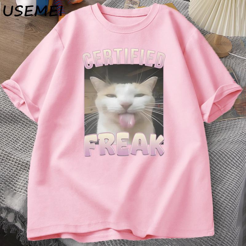 Certified Freak Funny Cat Meme T-shirt Man Short Sleeve T-shirt Men Clothes Y2k Graphic T Shirts Oversized Tees XL рожевий
Certified Freak Funny Cat Meme T-shirt Man Short Sleeve T-shirt Men Clothes Y2k Graphic T Shirts Oversized Tees XL рожевий