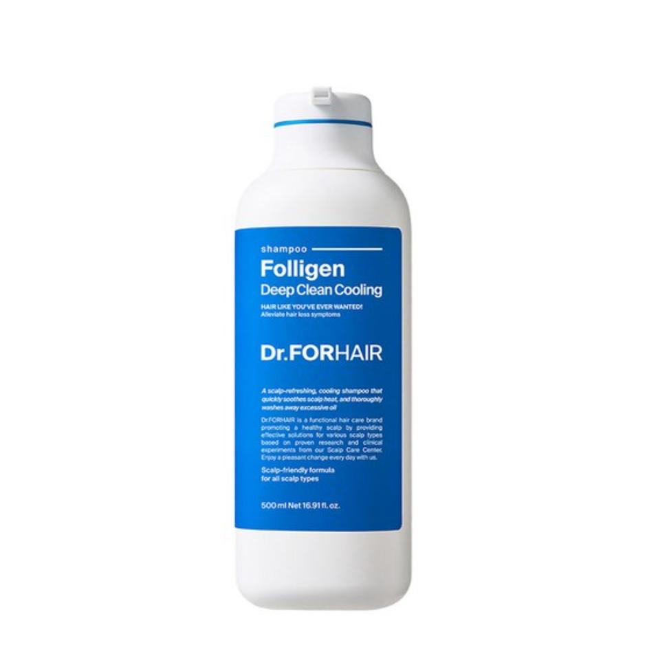 Dr.FORHAIR Folligen Deep Clean Cooling Shampoo 500ml Scalp Cooling & Refreshing Cleanser for Oily Scalp
Dr.FORHAIR Folligen Deep Clean Cooling Shampoo 500ml Scalp Cooling & Refreshing Cleanser for Oily Scalp