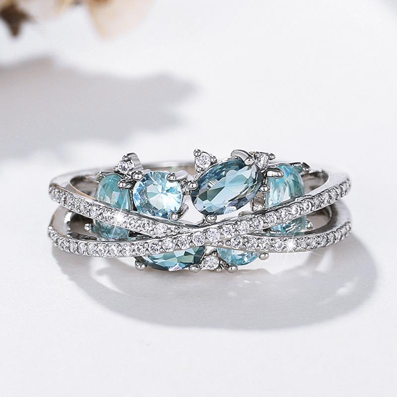 Huitan Cross Band with Blue Cubic Zirconia New Women Rings Fashion Design Female Finger Accessories Daily Wearable Party Jewelry 7
Huitan Cross Band with Blue Cubic Zirconia New Women Rings Fashion Design Female Finger Accessories Daily Wearable Party Jewelry 7