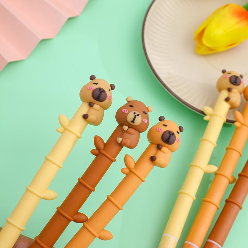 3PCS New Cartoon Capybara Bamboo Gel Pen Student Soft Glue Cute Creative Stationery (black,3PCS SET) чорний
3PCS New Cartoon Capybara Bamboo Gel Pen Student Soft Glue Cute Creative Stationery (black,3PCS SET) чорний