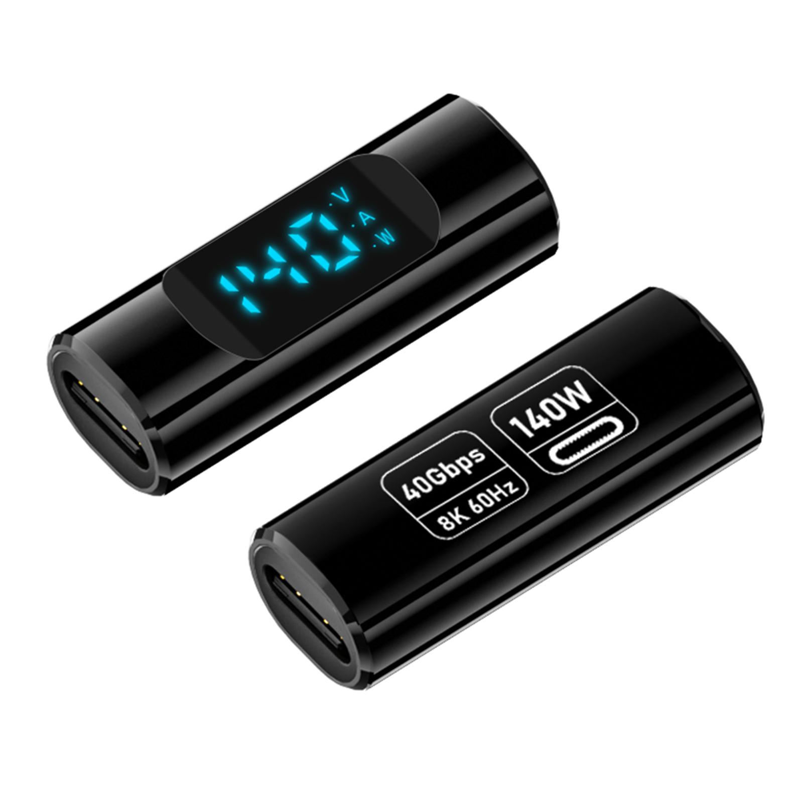 40Gbps Type C Adapter 140W Power Delivery USB C Female Male Adapter 8K60hz With LED Display For Tablets Smartphones 1 Чистий/чорний
40Gbps Type C Adapter 140W Power Delivery USB C Female Male Adapter 8K60hz With LED Display For Tablets Smartphones 1 Чистий/чорний
