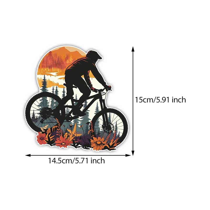 Mountain Bike in the Forest Car Sticker Vinyl Decal Waterproof Rear Window Motorcycle Camper Bumper Truck Laptop Decoration Y15 B-15cm Longest Side
Mountain Bike in the Forest Car Sticker Vinyl Decal Waterproof Rear Window Motorcycle Camper Bumper Truck Laptop Decoration Y15 B-15cm Longest Side
