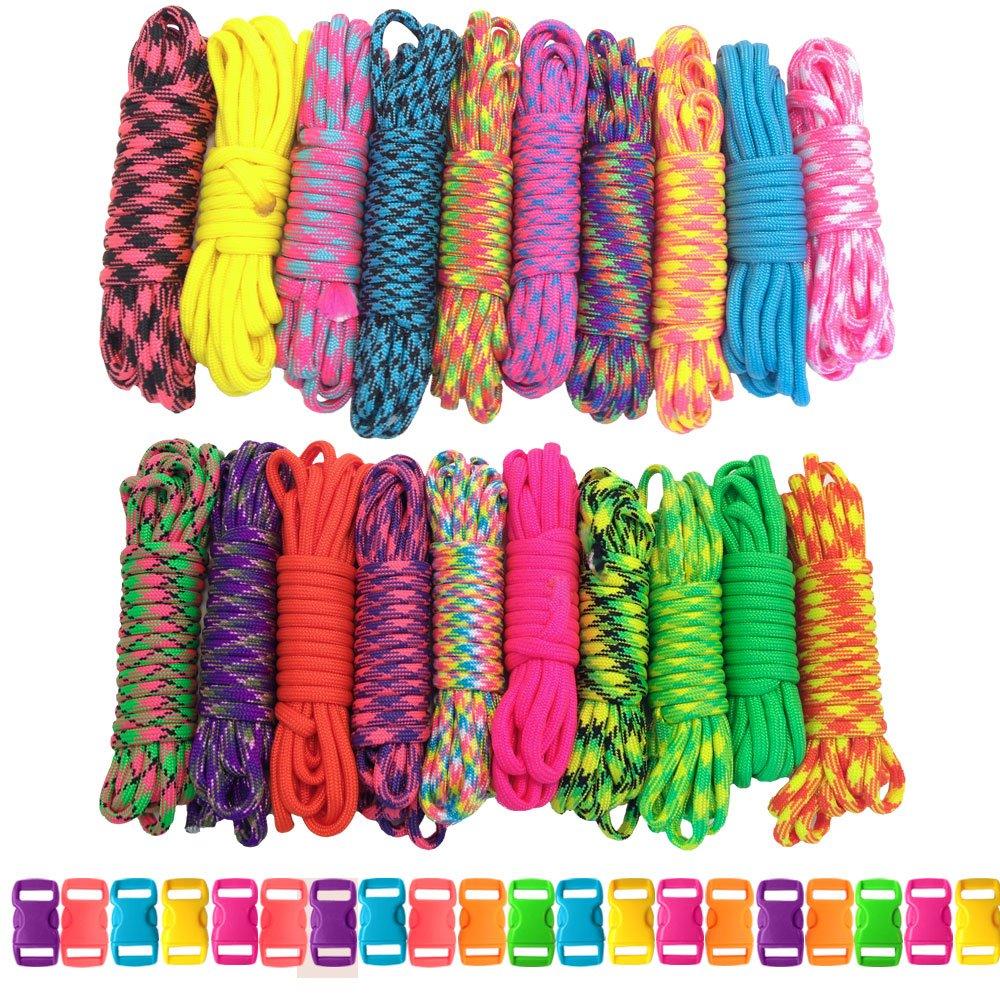PARACORD PLANET 249.5kg (550lbs) Type III Craft Kit with Buckles 61m (200ft) Big Neon 61m (200ft) Big Neon
PARACORD PLANET 249.5kg (550lbs) Type III Craft Kit with Buckles 61m (200ft) Big Neon 61m (200ft) Big Neon
