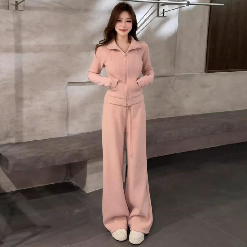 Elegant Spring Two-Piece Set: Figure-Flattering Hoodie Jacket & Wide-Leg Pants for Women M
Elegant Spring Two-Piece Set: Figure-Flattering Hoodie Jacket & Wide-Leg Pants for Women M