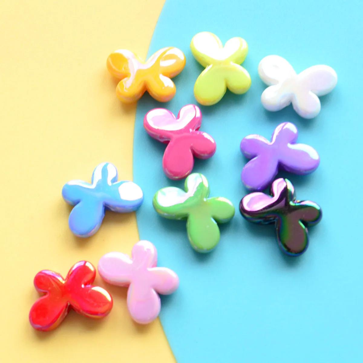 DW24 17MM DIY Sweet Jewelry Polychrome Accessories Acrylic Butterfly Beads Multi Color Plated Spacer Bracelet Versatile Material 17mmx12.4mm(20pcs)
DW24 17MM DIY Sweet Jewelry Polychrome Accessories Acrylic Butterfly Beads Multi Color Plated Spacer Bracelet Versatile Material 17mmx12.4mm(20pcs)