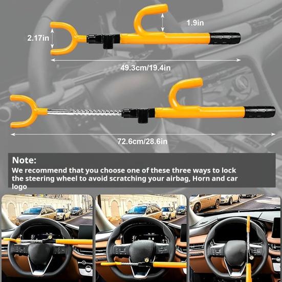 Car Steering Wheel Lock Anti-Theft Device Sturdy Construction Enhanced Security Universal
Car Steering Wheel Lock Anti-Theft Device Sturdy Construction Enhanced Security Universal
