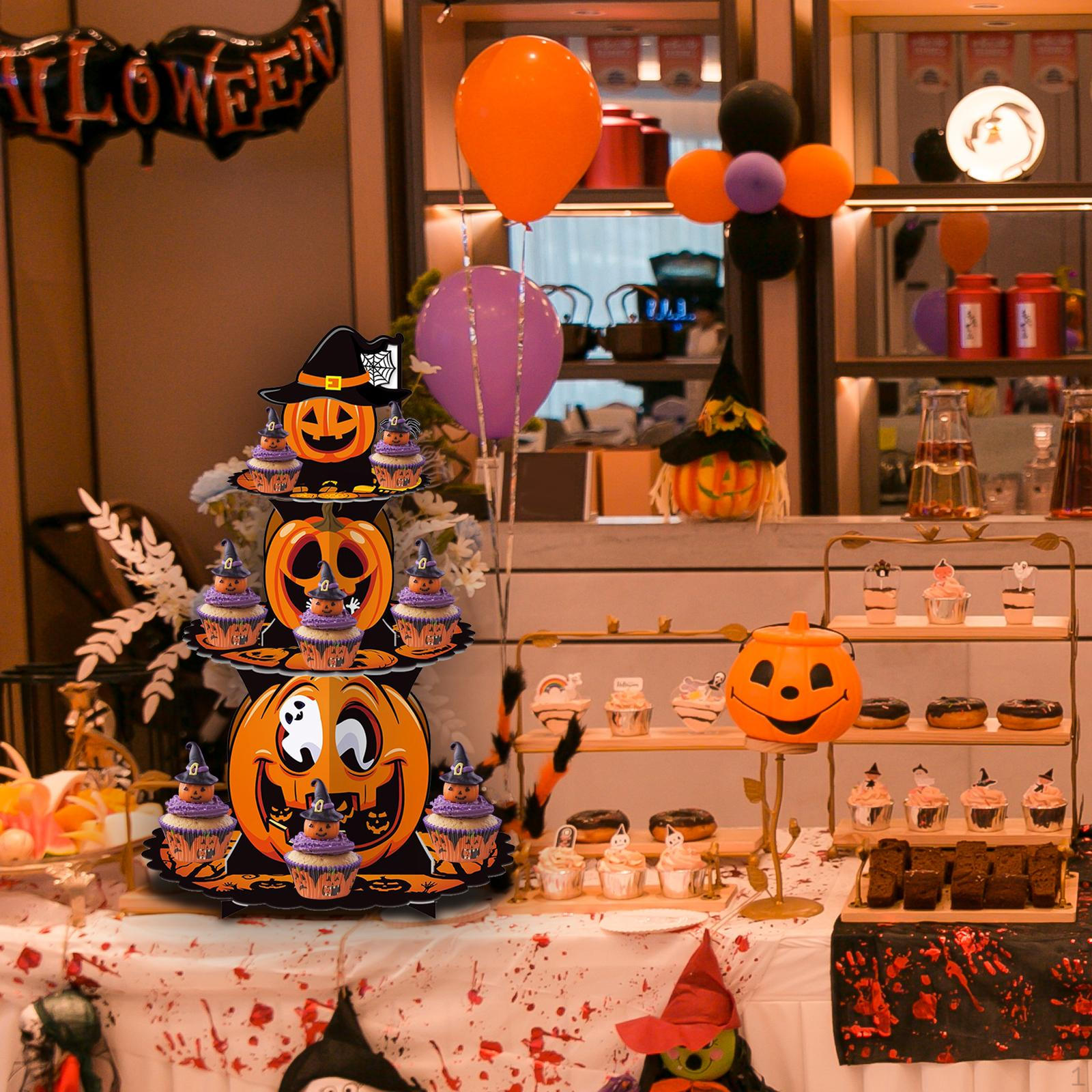 Halloween Cupcake Stand, Cardboard Pumpkin Cake 3 Layer, Cup Dessert Display Stand for
Halloween Cupcake Stand, Cardboard Pumpkin Cake 3 Layer, Cup Dessert Display Stand for