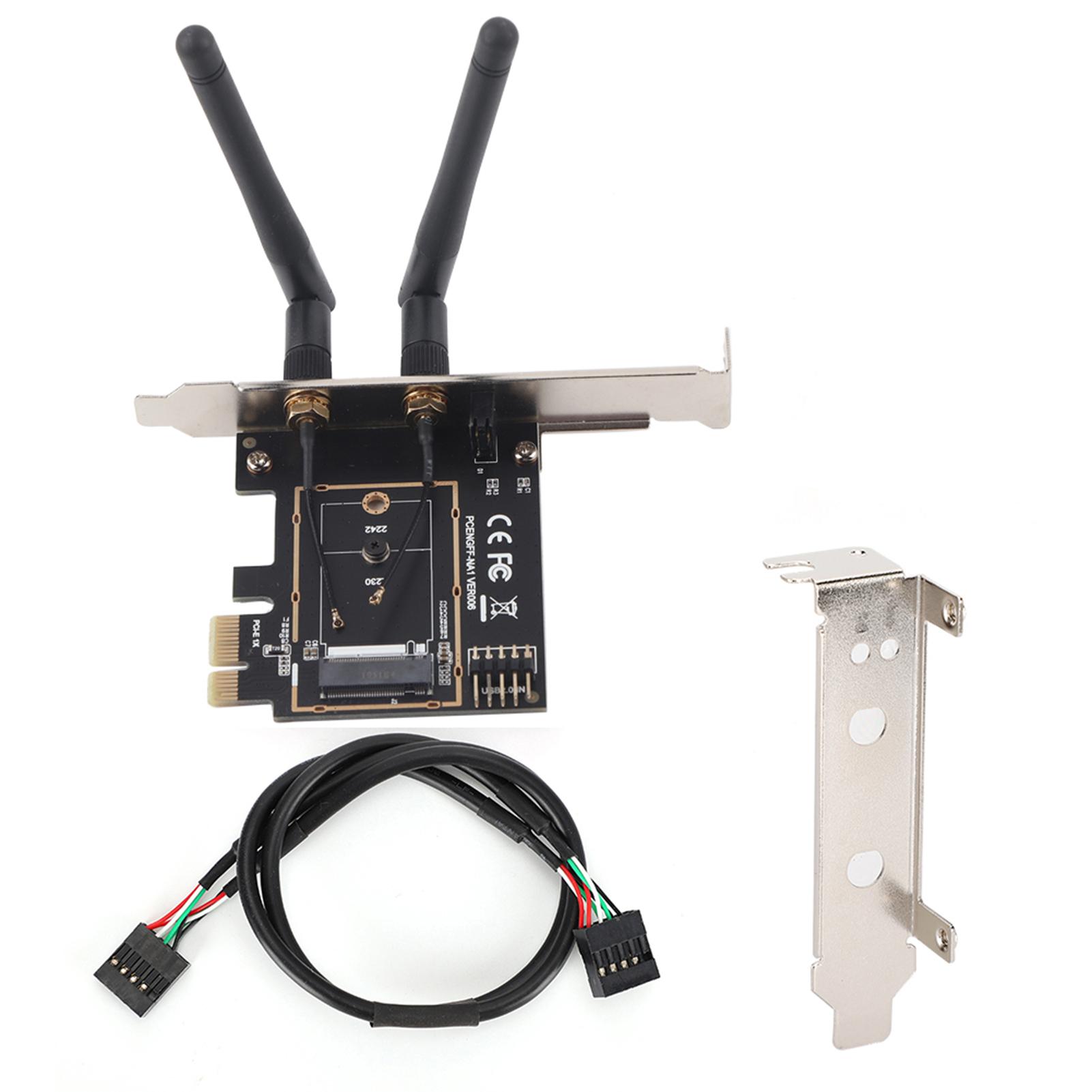 Плата адаптера бездротового модуля PCI E до NGFF M.2 WIFI КЛЮЧ Карта мережевого розширення AE
Плата адаптера бездротового модуля PCI E до NGFF M.2 WIFI КЛЮЧ Карта мережевого розширення AE