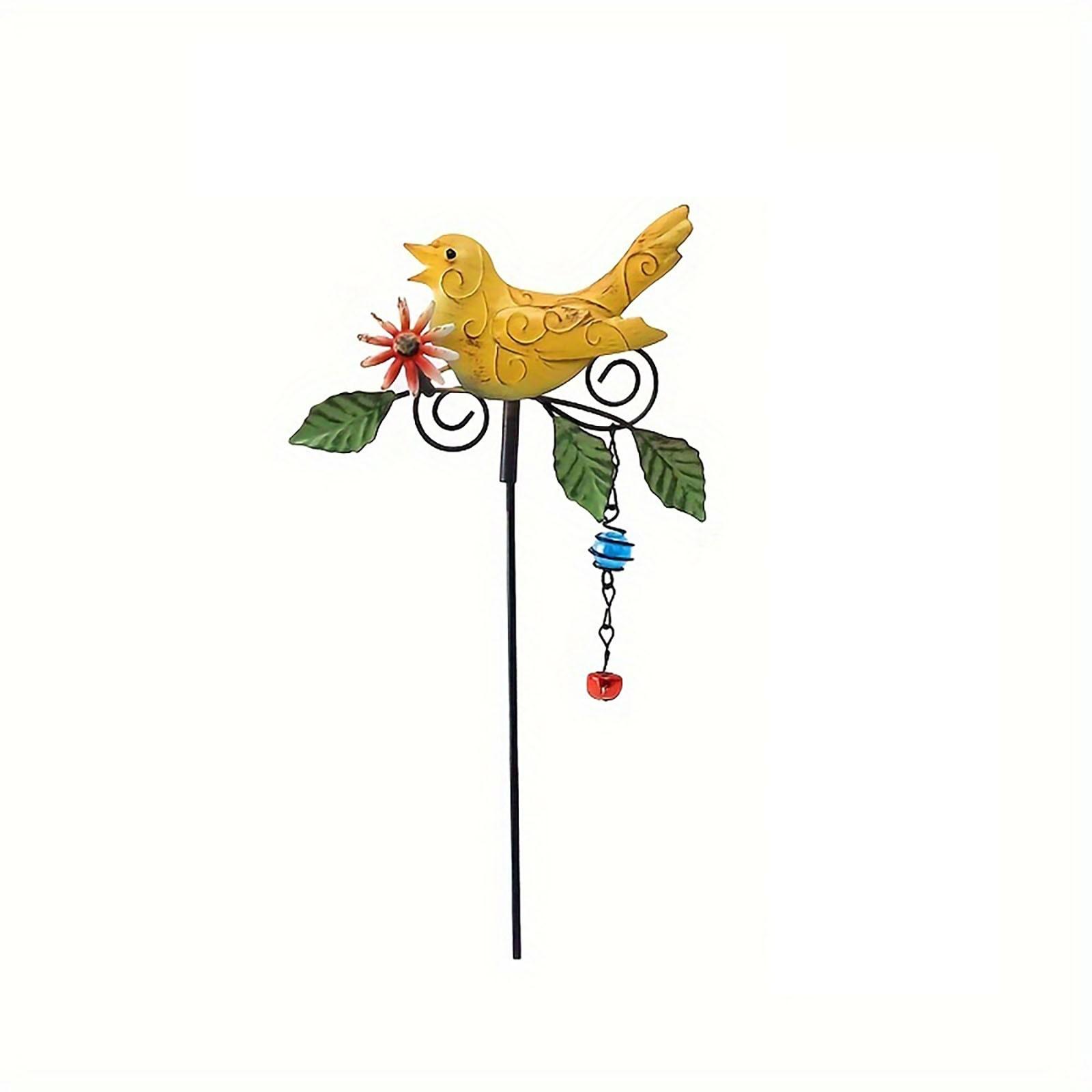 Открытый металлический птичий садовый кол металлическая птица перезвон ветра украшение сада One Size
Открытый металлический птичий садовый кол металлическая птица перезвон ветра украшение сада One Size