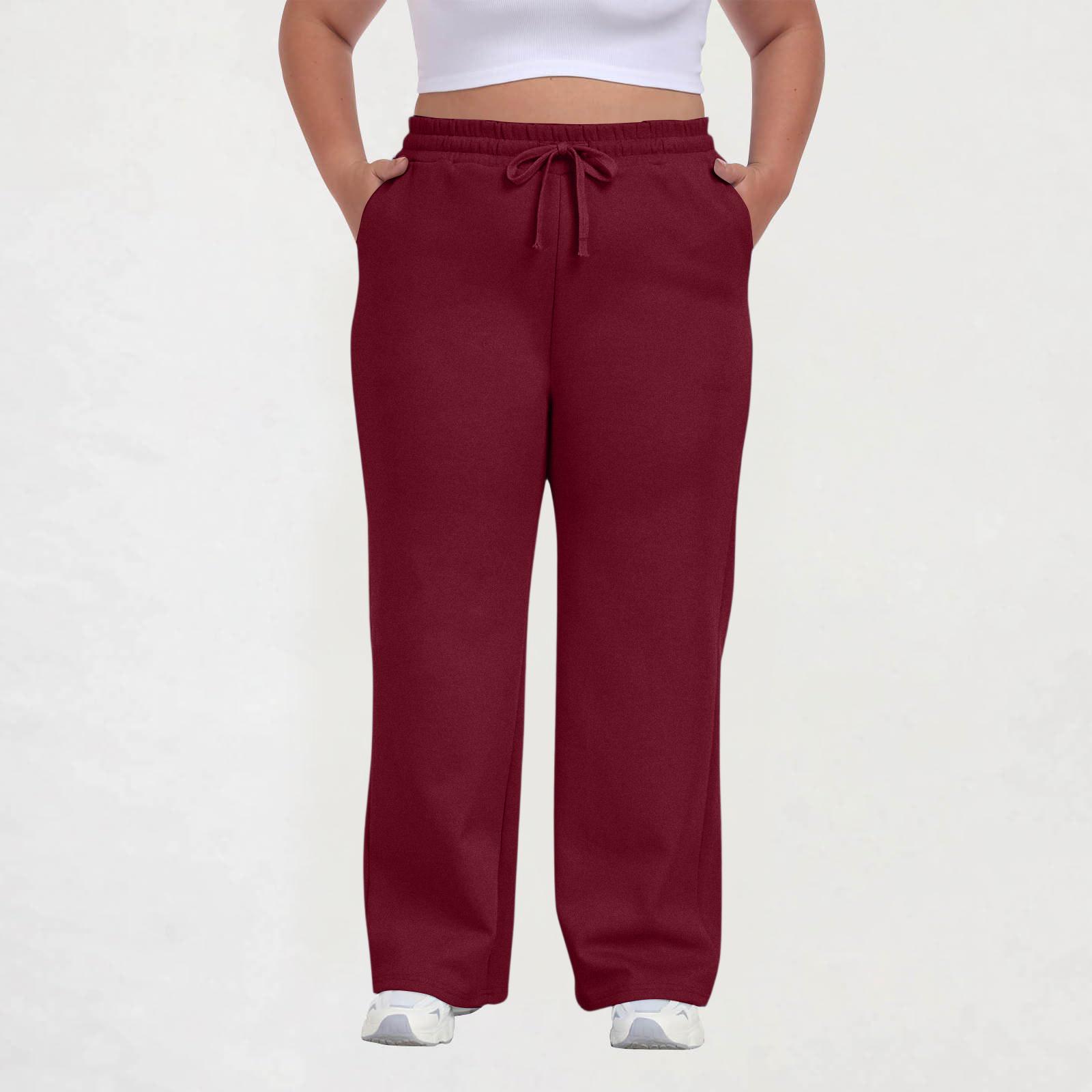 Women s Color Plus Size Casual Loose Straight Pocket Sweatpants XL винний
Women s Color Plus Size Casual Loose Straight Pocket Sweatpants XL винний