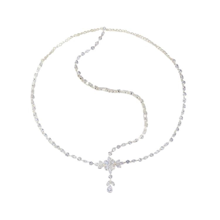 Delicate Princess Cut Zirconia Hair Chain Measuring 61cm For Enhances Formal Event 1
Delicate Princess Cut Zirconia Hair Chain Measuring 61cm For Enhances Formal Event 1